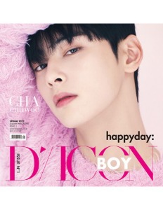 Magazine D-icon Boy Issue N.1 CHA EUNWOO happyday A-Type + 3Poster